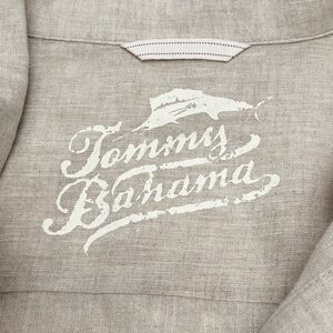 Tommy Bahama Linen Button-Front ShirtBeige Relax Fit Casual Resort Sz XL